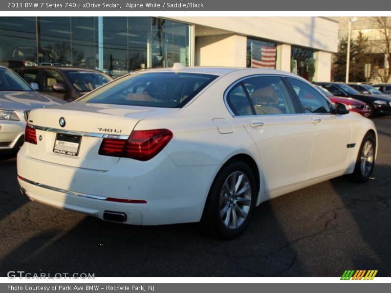 Alpine White / Saddle/Black 2013 BMW 7 Series 740Li xDrive Sedan