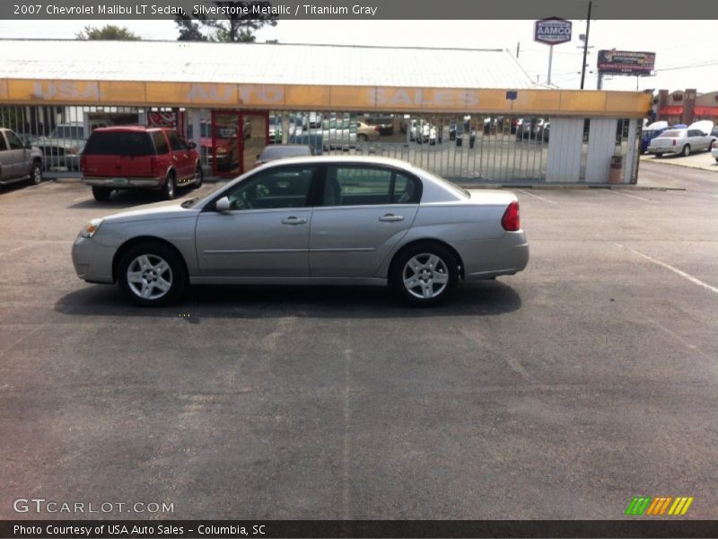 Silverstone Metallic / Titanium Gray 2007 Chevrolet Malibu LT Sedan