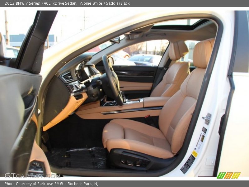 Front Seat of 2013 7 Series 740Li xDrive Sedan