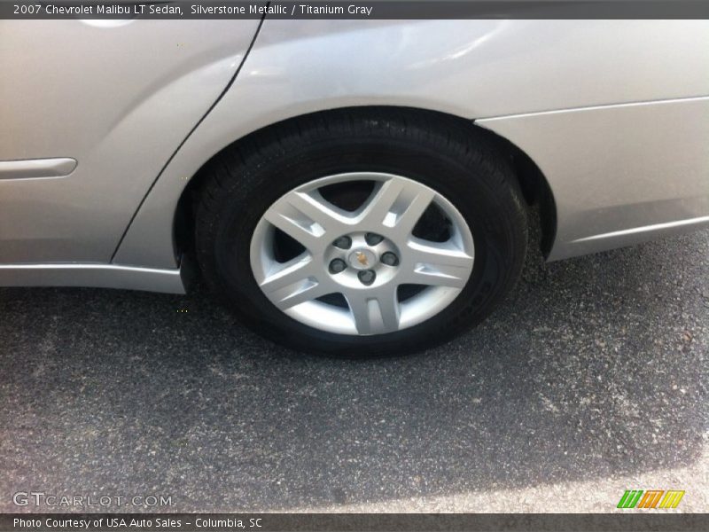 Silverstone Metallic / Titanium Gray 2007 Chevrolet Malibu LT Sedan