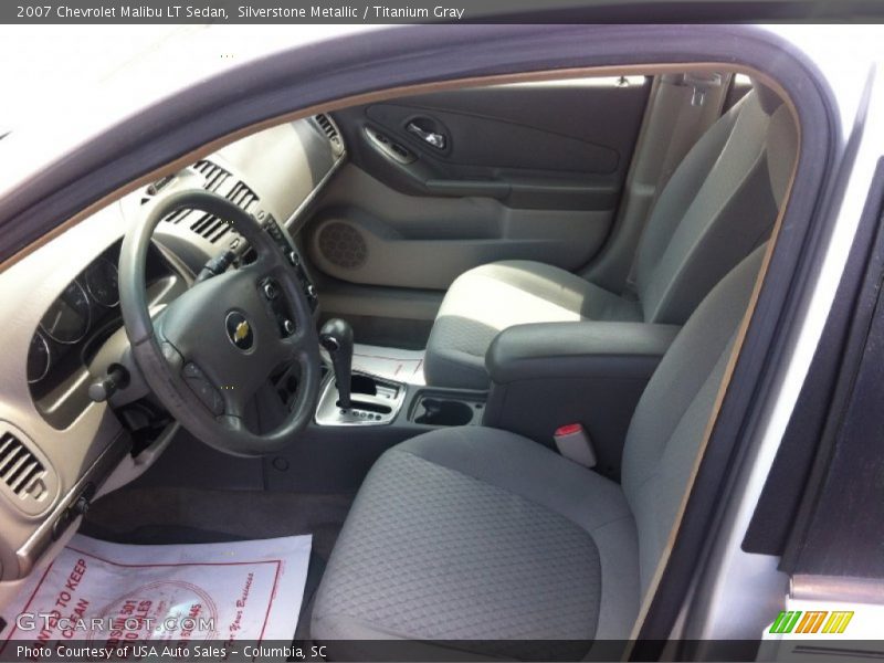 Silverstone Metallic / Titanium Gray 2007 Chevrolet Malibu LT Sedan