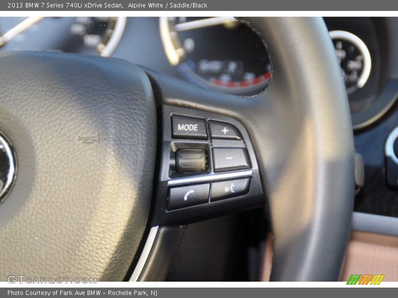 Alpine White / Saddle/Black 2013 BMW 7 Series 740Li xDrive Sedan