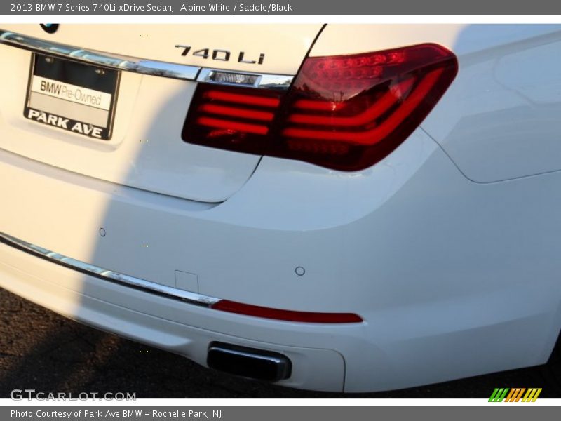 Alpine White / Saddle/Black 2013 BMW 7 Series 740Li xDrive Sedan