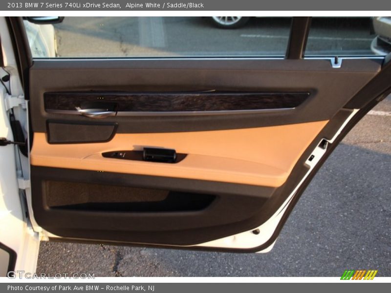 Alpine White / Saddle/Black 2013 BMW 7 Series 740Li xDrive Sedan