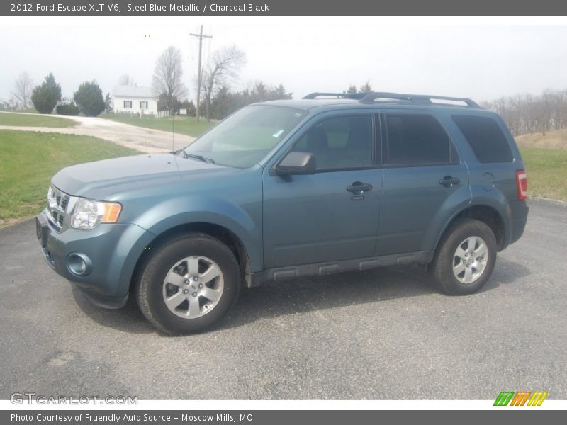 Steel Blue Metallic / Charcoal Black 2012 Ford Escape XLT V6
