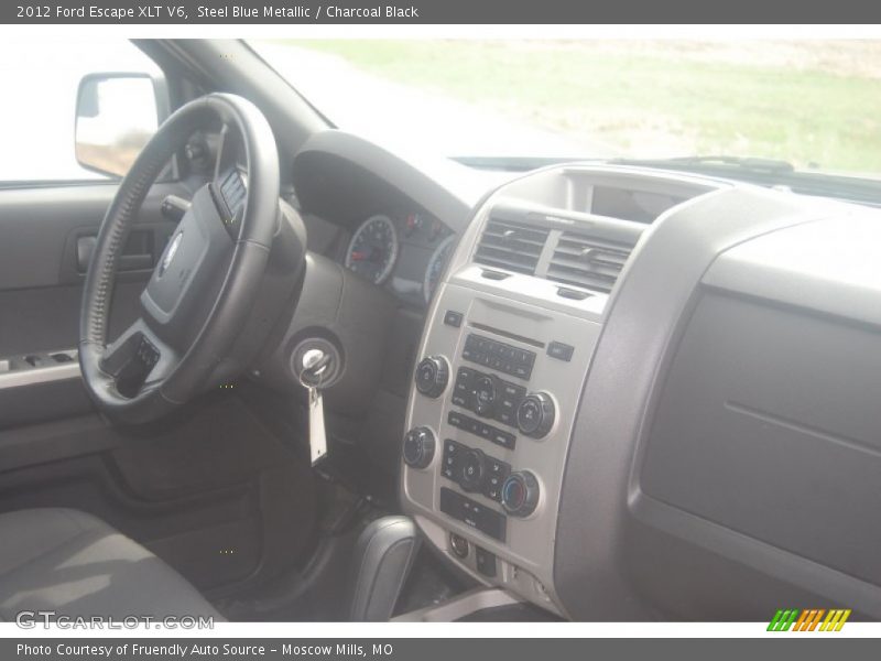 Steel Blue Metallic / Charcoal Black 2012 Ford Escape XLT V6