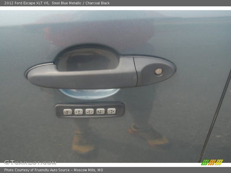 Steel Blue Metallic / Charcoal Black 2012 Ford Escape XLT V6