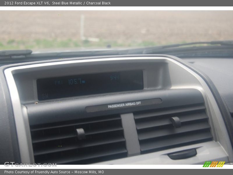 Steel Blue Metallic / Charcoal Black 2012 Ford Escape XLT V6