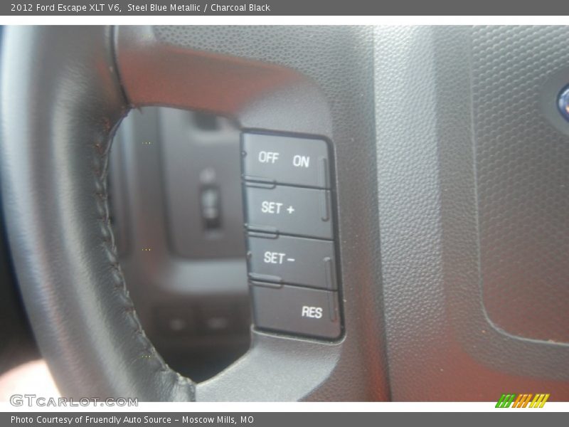 Steel Blue Metallic / Charcoal Black 2012 Ford Escape XLT V6