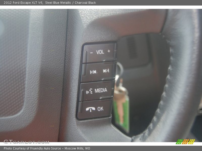 Steel Blue Metallic / Charcoal Black 2012 Ford Escape XLT V6