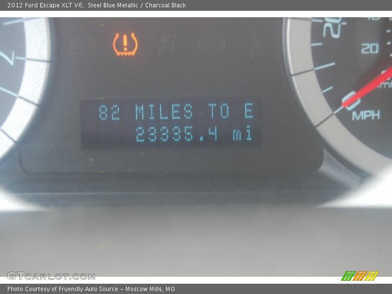 Steel Blue Metallic / Charcoal Black 2012 Ford Escape XLT V6