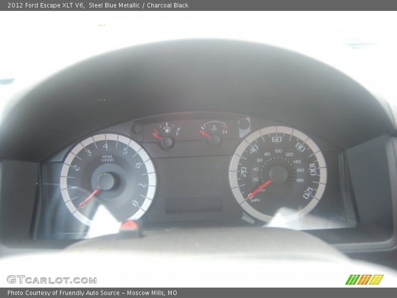Steel Blue Metallic / Charcoal Black 2012 Ford Escape XLT V6