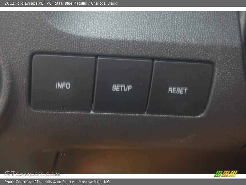 Steel Blue Metallic / Charcoal Black 2012 Ford Escape XLT V6