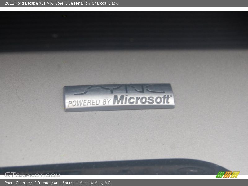 Steel Blue Metallic / Charcoal Black 2012 Ford Escape XLT V6
