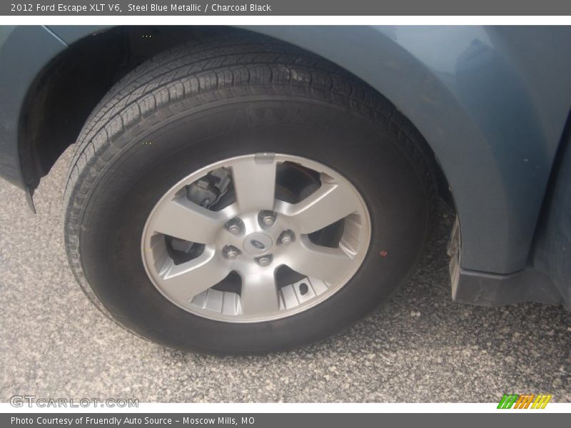 Steel Blue Metallic / Charcoal Black 2012 Ford Escape XLT V6