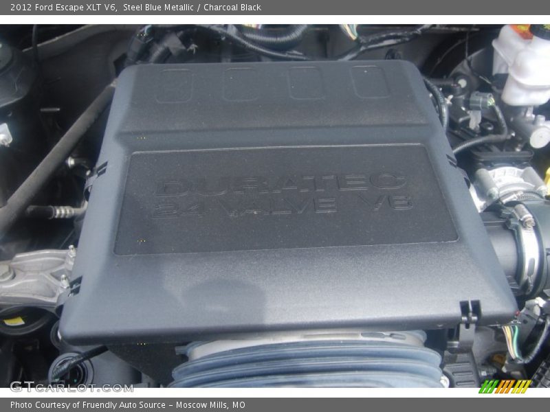 Steel Blue Metallic / Charcoal Black 2012 Ford Escape XLT V6