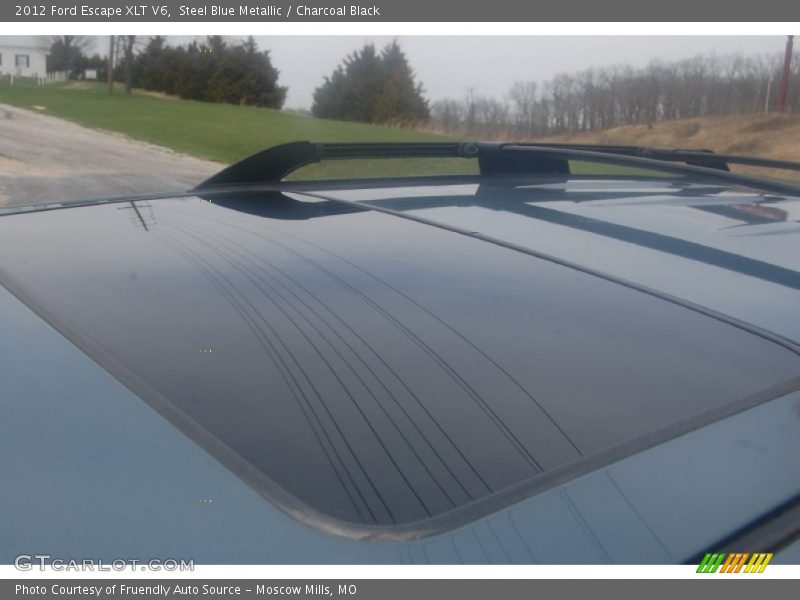 Steel Blue Metallic / Charcoal Black 2012 Ford Escape XLT V6