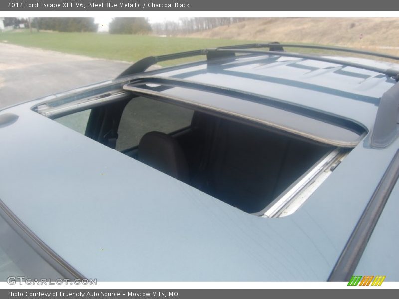 Steel Blue Metallic / Charcoal Black 2012 Ford Escape XLT V6