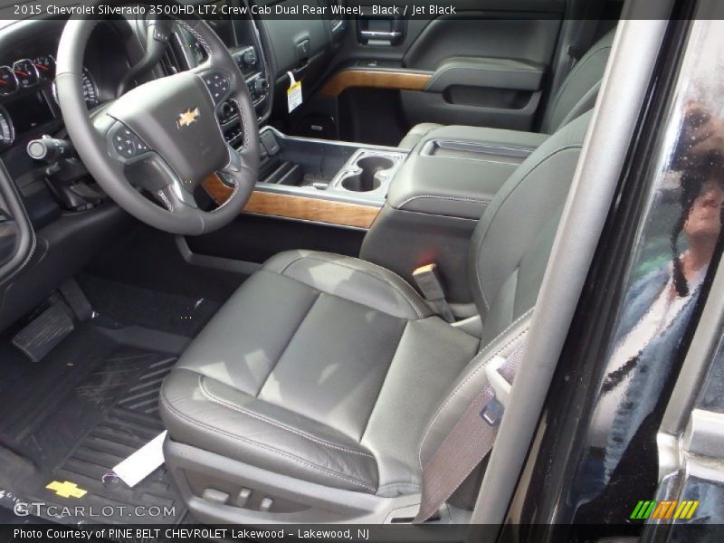  2015 Silverado 3500HD LTZ Crew Cab Dual Rear Wheel Jet Black Interior