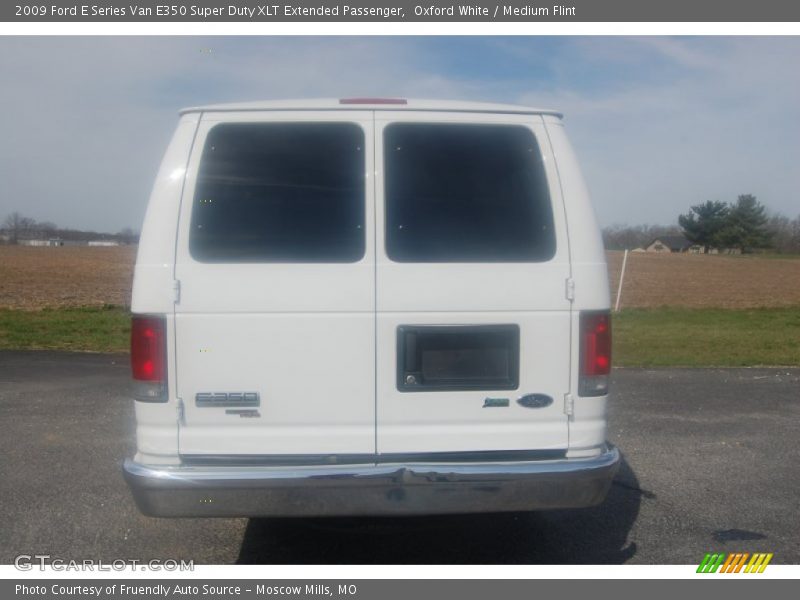 Oxford White / Medium Flint 2009 Ford E Series Van E350 Super Duty XLT Extended Passenger