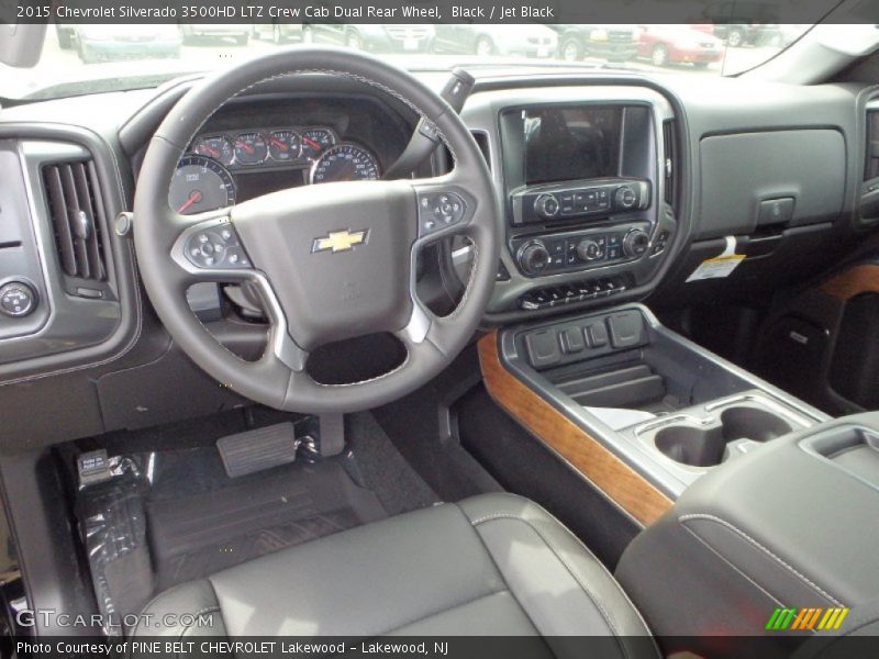 Jet Black Interior - 2015 Silverado 3500HD LTZ Crew Cab Dual Rear Wheel 