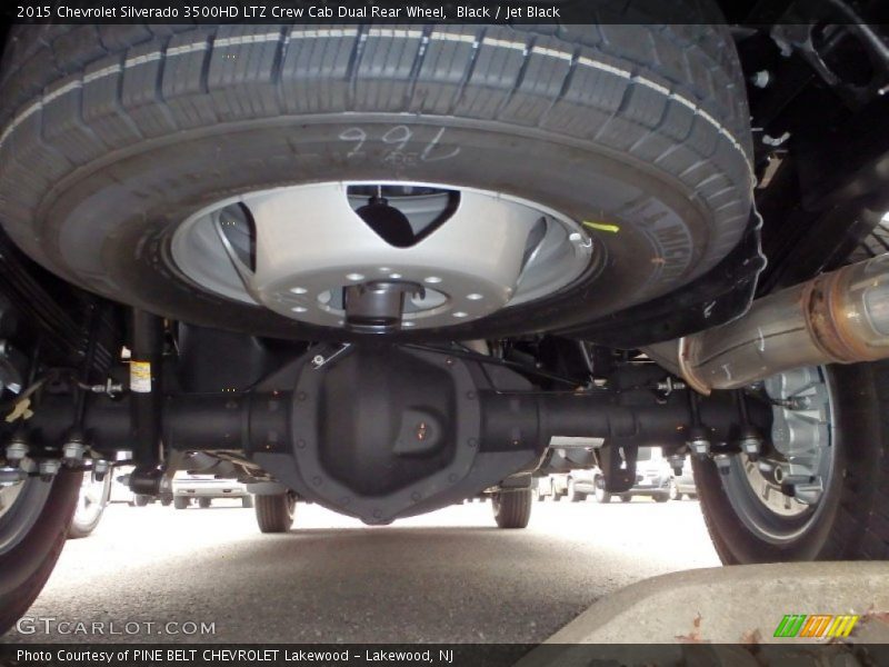 Undercarriage of 2015 Silverado 3500HD LTZ Crew Cab Dual Rear Wheel