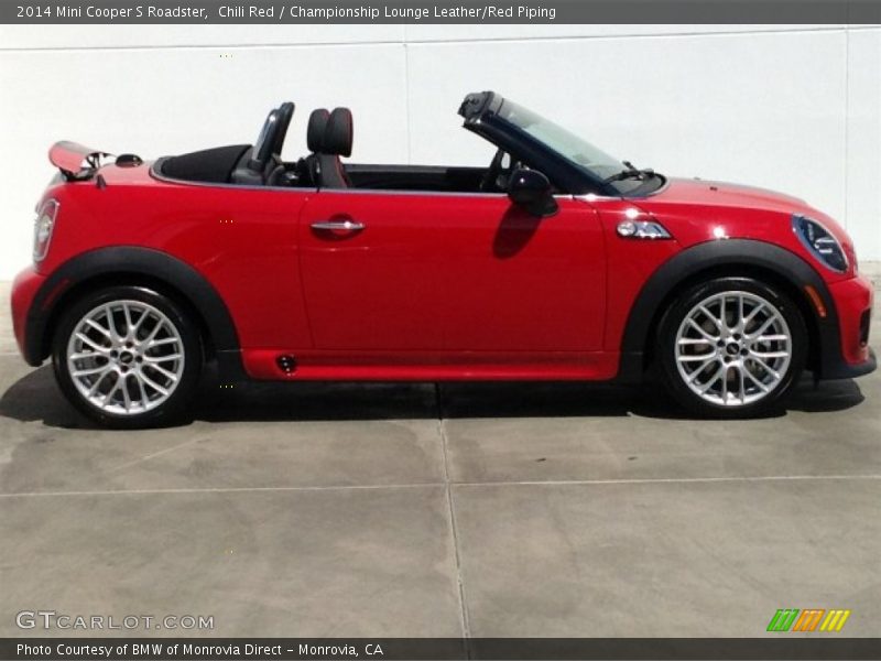 Chili Red / Championship Lounge Leather/Red Piping 2014 Mini Cooper S Roadster