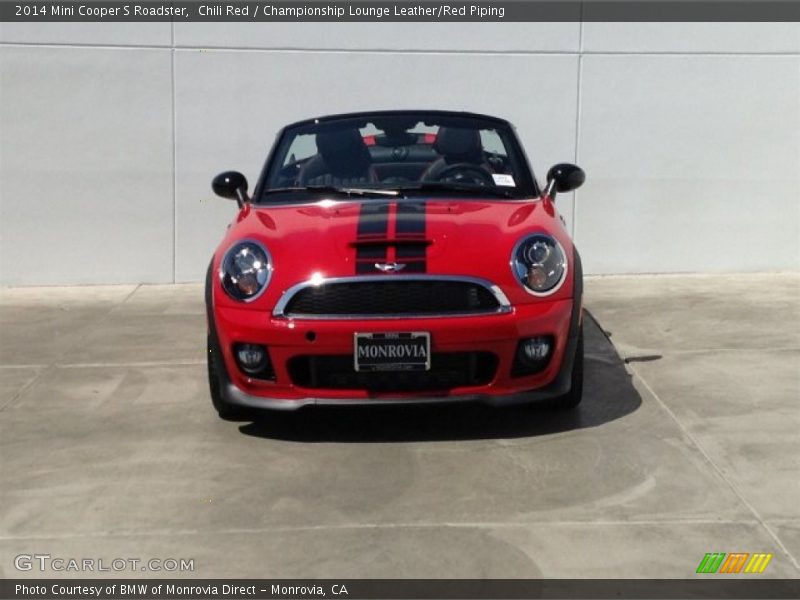 Chili Red / Championship Lounge Leather/Red Piping 2014 Mini Cooper S Roadster