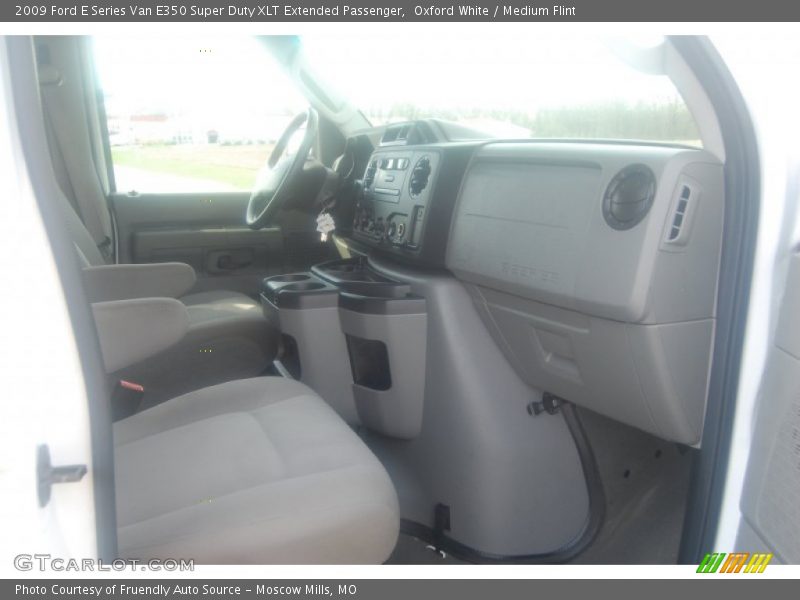 Oxford White / Medium Flint 2009 Ford E Series Van E350 Super Duty XLT Extended Passenger