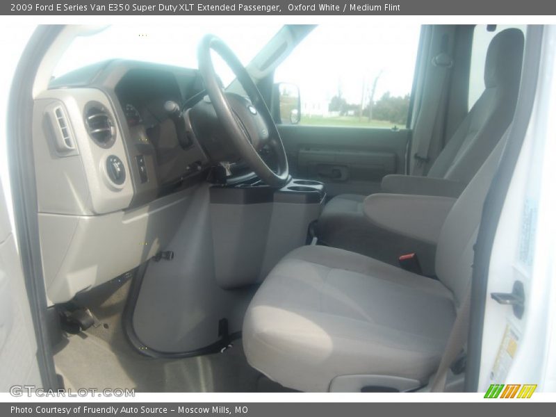 Oxford White / Medium Flint 2009 Ford E Series Van E350 Super Duty XLT Extended Passenger