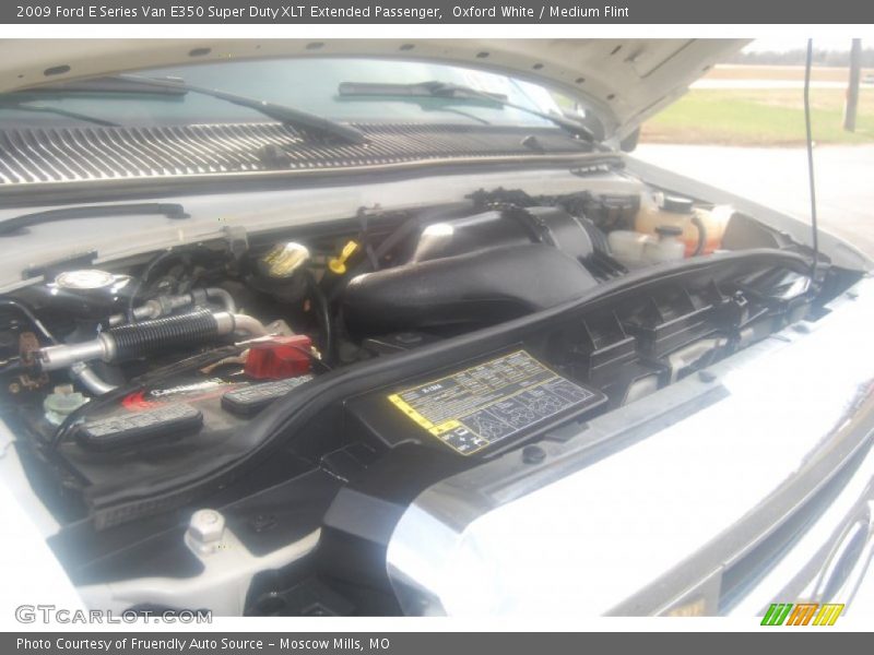 Oxford White / Medium Flint 2009 Ford E Series Van E350 Super Duty XLT Extended Passenger
