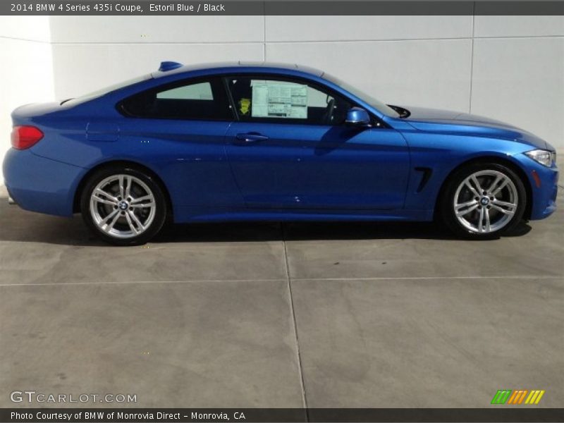 Estoril Blue / Black 2014 BMW 4 Series 435i Coupe