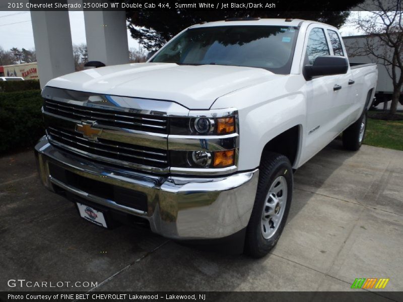 Summit White / Jet Black/Dark Ash 2015 Chevrolet Silverado 2500HD WT Double Cab 4x4