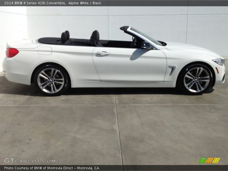 Alpine White / Black 2014 BMW 4 Series 428i Convertible