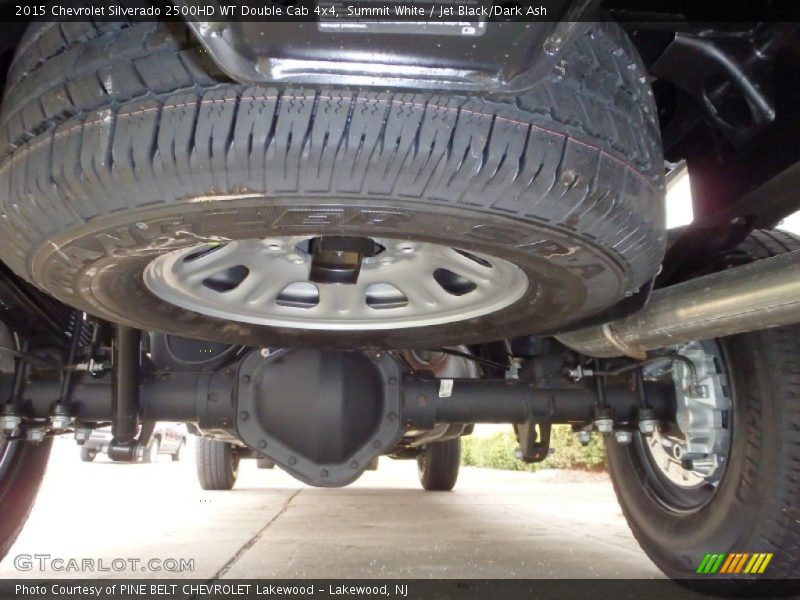 Undercarriage of 2015 Silverado 2500HD WT Double Cab 4x4