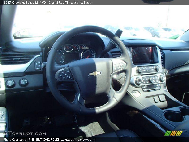 Crystal Red Tintcoat / Jet Black 2015 Chevrolet Tahoe LT 4WD