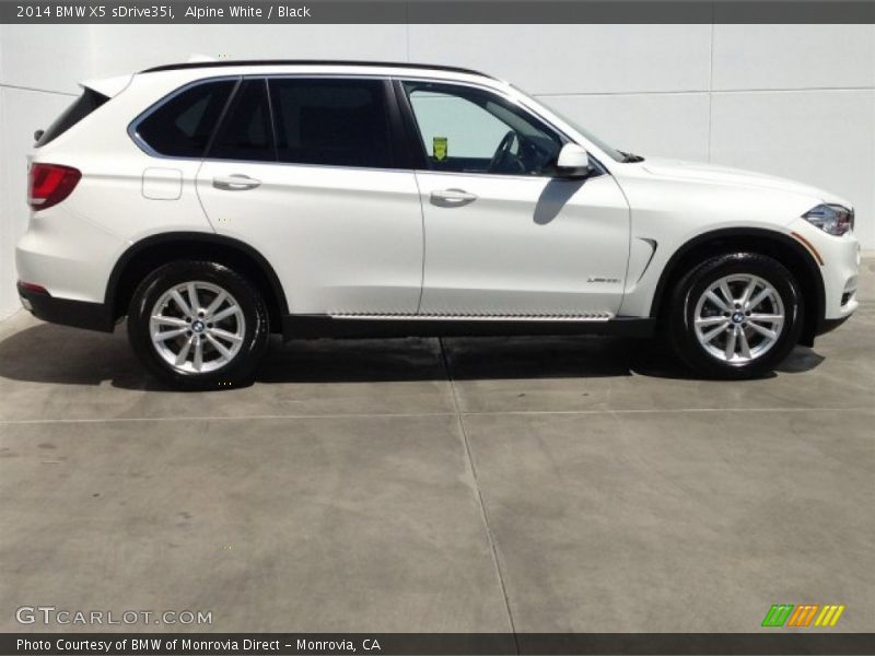 Alpine White / Black 2014 BMW X5 sDrive35i