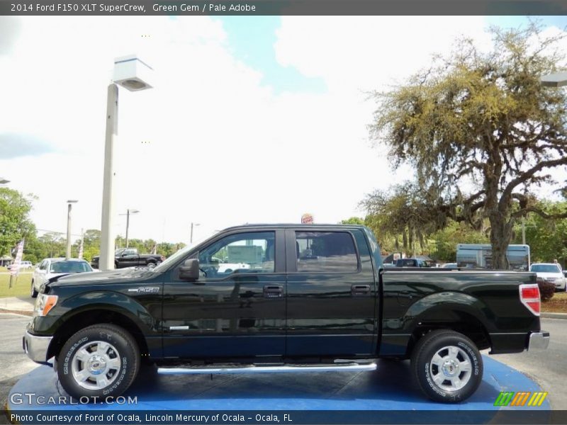 Green Gem / Pale Adobe 2014 Ford F150 XLT SuperCrew