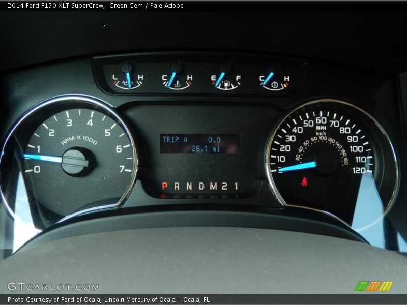 Green Gem / Pale Adobe 2014 Ford F150 XLT SuperCrew