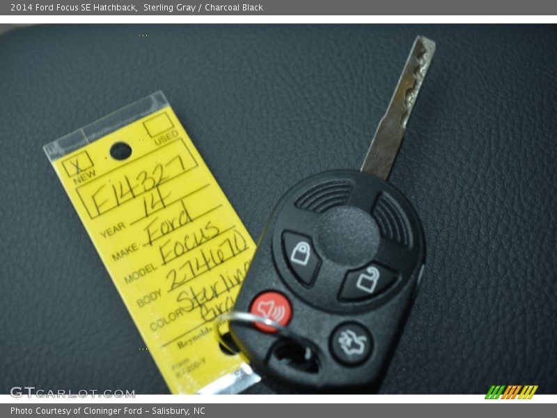 Sterling Gray / Charcoal Black 2014 Ford Focus SE Hatchback