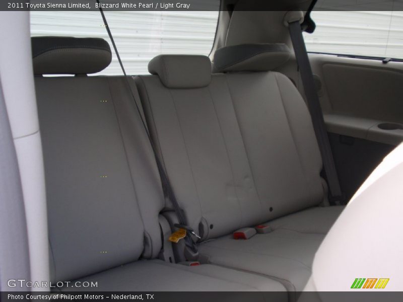 Blizzard White Pearl / Light Gray 2011 Toyota Sienna Limited