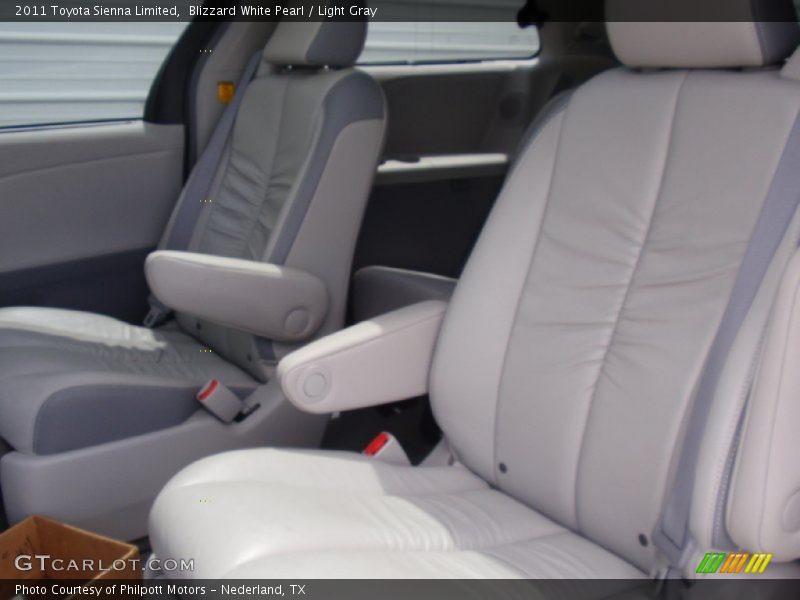 Blizzard White Pearl / Light Gray 2011 Toyota Sienna Limited