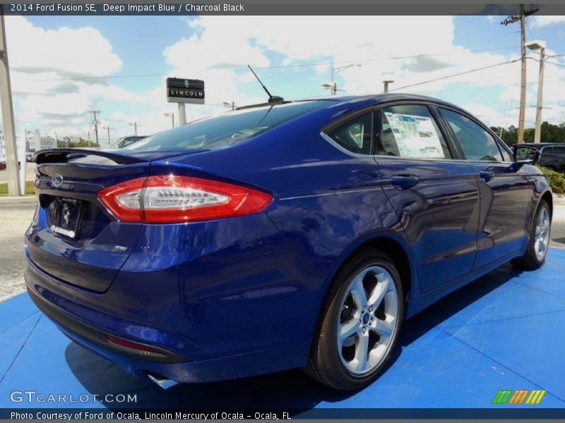 Deep Impact Blue / Charcoal Black 2014 Ford Fusion SE