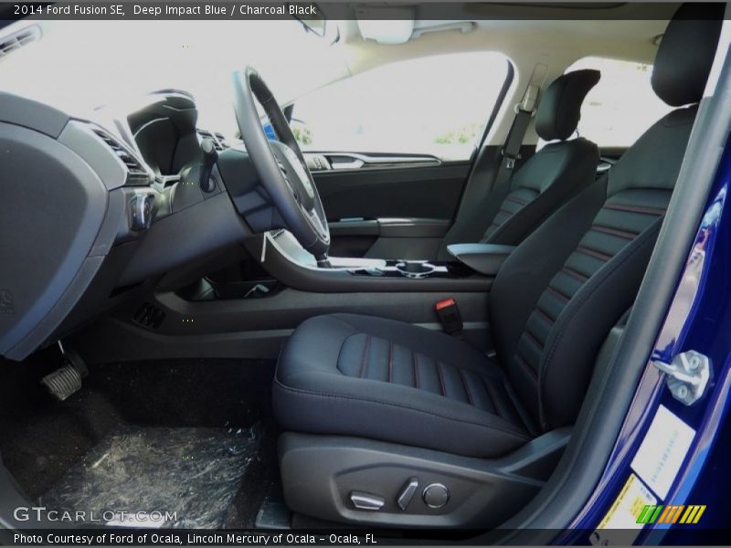 Deep Impact Blue / Charcoal Black 2014 Ford Fusion SE