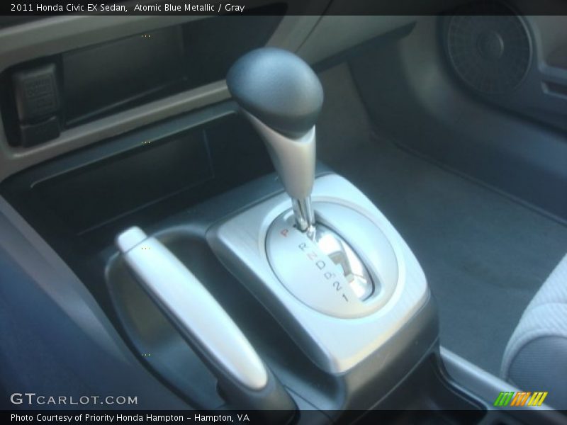 Atomic Blue Metallic / Gray 2011 Honda Civic EX Sedan