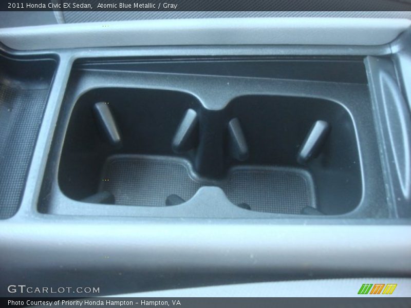 Atomic Blue Metallic / Gray 2011 Honda Civic EX Sedan