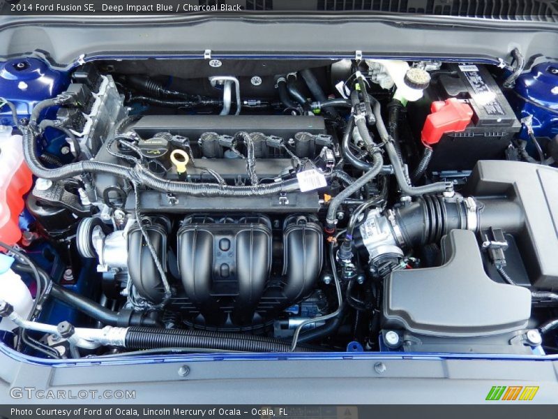Deep Impact Blue / Charcoal Black 2014 Ford Fusion SE