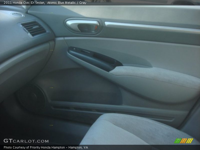 Atomic Blue Metallic / Gray 2011 Honda Civic EX Sedan