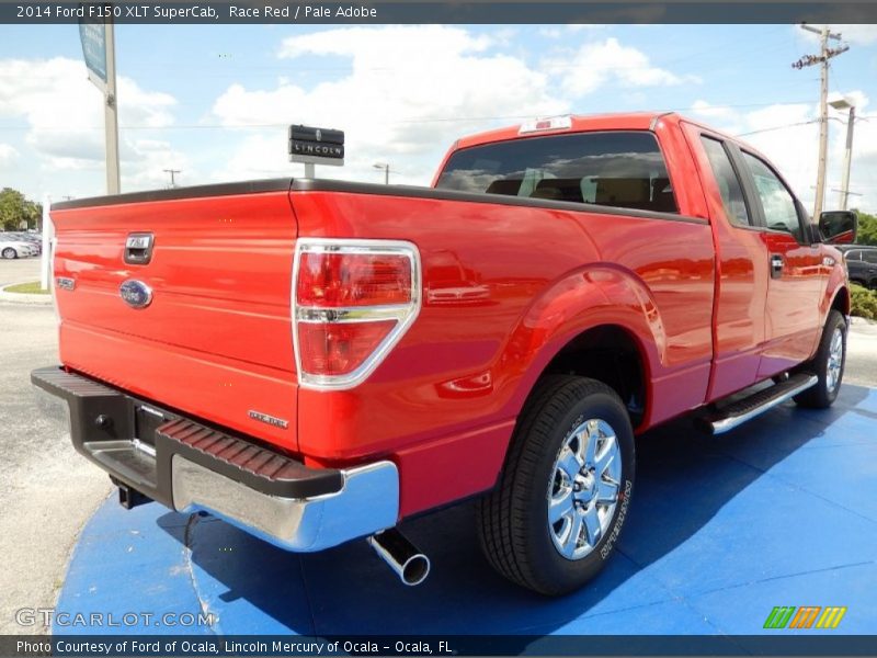 Race Red / Pale Adobe 2014 Ford F150 XLT SuperCab