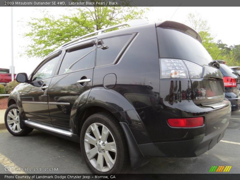 Labrador Black Pearl / Black 2009 Mitsubishi Outlander SE 4WD